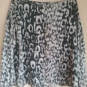Black & White Print Blouse